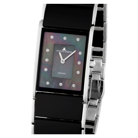 Jacques Lemans 1-1940F Dublin Ceramic ladies 24 x 28 mm