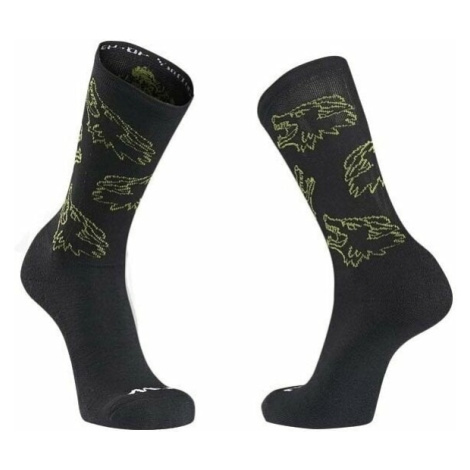 Northwave Core Sock Black/Forest Green XS Cyklo ponožky North Wave