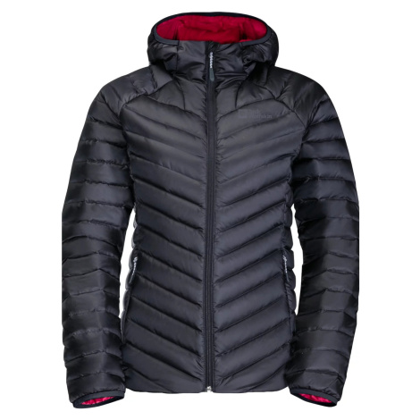 TMAVOSIVÁ PREŠÍVANÁ BUNDA JACK WOLFSKIN PASSAMANI DOWN HOODY W 1207101-1388