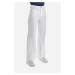 Džínsy La Martina Woman Trousers Wide Leg Cotton Optic White