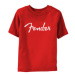 Fender tričko Logo Červená