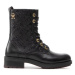 Tommy Hilfiger Členková obuv Th Monogram Biker Boot FW0FW06817 Čierna