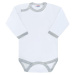 Dojčenské body New Baby so sivým lemom 74 , 20C33278