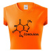 Dámske tričko s chemickým vzorcom čokolády - originálna potlač
