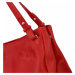 Dámska kožená kabelka Delami Vildea - červená