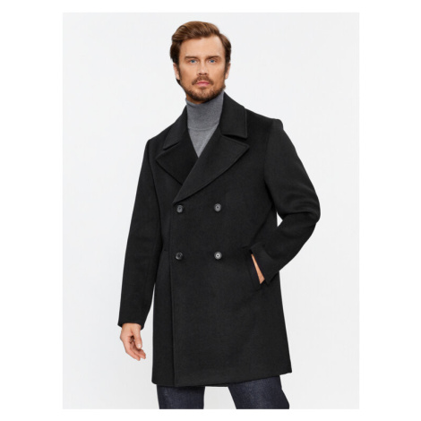 Guess Vlnený kabát M3BL40 WFO00 Čierna Regular Fit