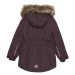 Detská bunda COLOR KIDS Parka W. Fake Fur, fudge 741154.6546