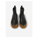 Čierne dievčenské členkové kožené topánky Camper Nappon