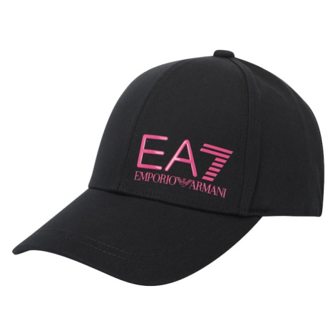 EA7 Emporio Armani Čiapka  ružová / čierna