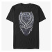 Queens Marvel Avengers Classic - Panther Icon Fill Men's T-Shirt Black