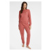 Dámske pyžamo Henderson 40937 Glam - bavlna Ružová