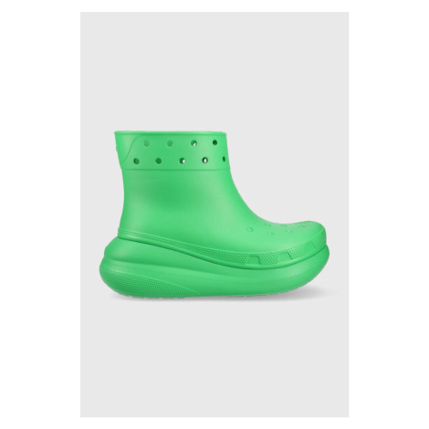 Gumáky Crocs Classic Crush Rain Boot 207946.3E8-3E8, dámske, zelená farba, 207946