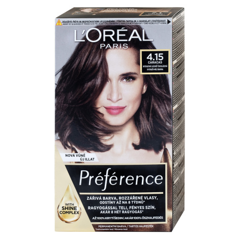 Permanentná farba Loréal Préférence 4.15 intenzívna ľadovo čokoládová - L’Oréal Paris + darček z