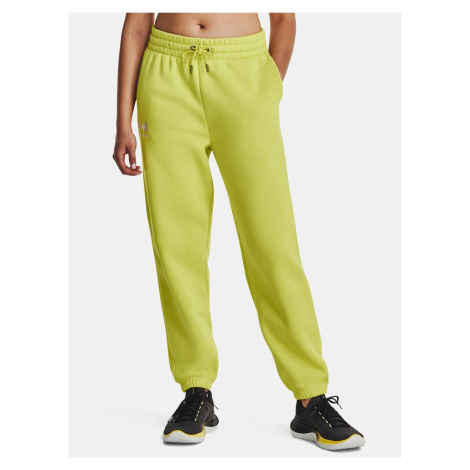 Žlté tepláky Under Armour Essential Fleece Joggers