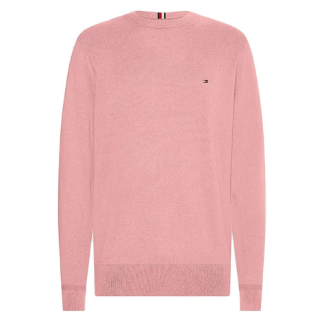 Tommy Hilfiger Sveter - PIMA ORG CTN CASHMERE CREW NECK ružový