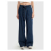 Big Star Woman's Wide Trousers Denim 190099 Dark Denim-550