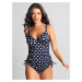 Vrchný diel plaviek Swimwear Anya Riva Spot Balconnet Tankini navy/vanilla SW1451