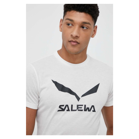 Športové tričko Salewa biela farba, s potlačou, 00-0000027018