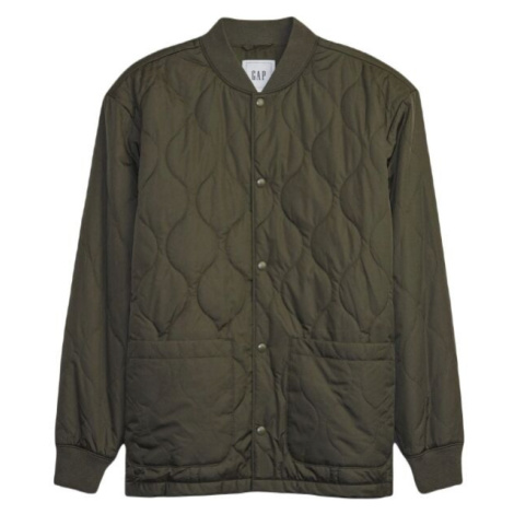 GAP V-QUILTED Pánska bunda, khaki, veľkosť