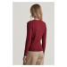 SVETER GANT STRETCH COTTON CABLE CARDIGAN PLUMPED RED