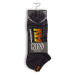 ponožky PERRI´S SOCK - KISS - LOGO LINER - CHARCOAL MIX - KSA401-036