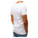 Pánske jedinečné biele tričko s nápisom rx3818