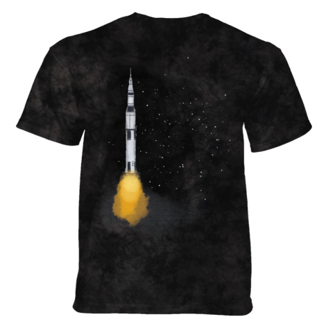 The Mountain Detské batikované tričko - APOLLO SKETCH - vesmír - čierne