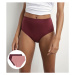 DIM BODY TOUCH HIGHWAIST BRIEF - Dámske nohavičky 2ks - fialová - svetlo ružová