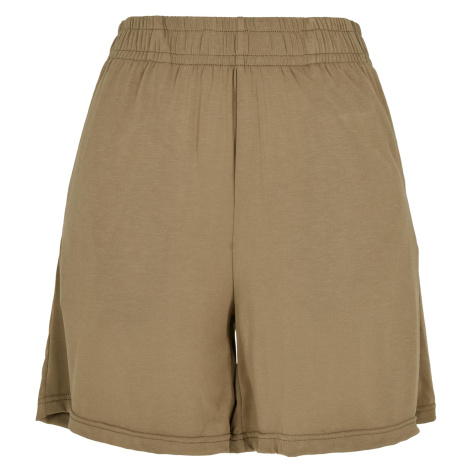 Women's modal shorts in khaki Urban Classics