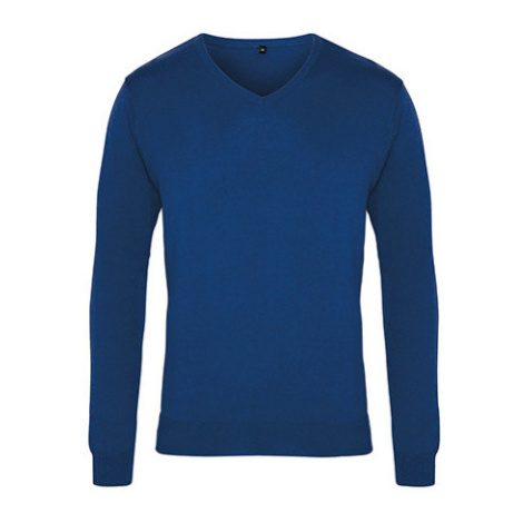 Premier Workwear Pánsky pletený sveter PR694 Royal -ca. Pantone 286