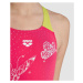 Arena girls butterfly swimsuit v back freak rose/soft green