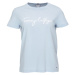 Tommy Hilfiger REG C-NK SIGNATURE TEE Dámske tričko, svetlomodrá, veľkosť