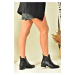 Fox Shoes Women's Black Low-Heeled Boots