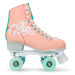 Rio Roller Script Children's Quad Skates - Peach / Green - UK:3J EU:35.5 US:M4L5