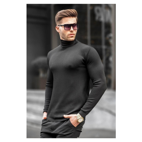 Madmext Black Turtleneck Men's Knitwear Sweater 6306