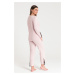 Dámsky pyžamový top LA072 Powder Pink - LaLupa pudrovo-růžová