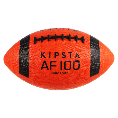 Detská lopta na americký futbal AF100B oranžovo-čierna KIPSTA