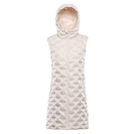 Women's vest with membrane ALPINE PRO GURFA pastel parchment