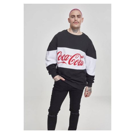 Coca Cola Stripe Oversize Crewneck black