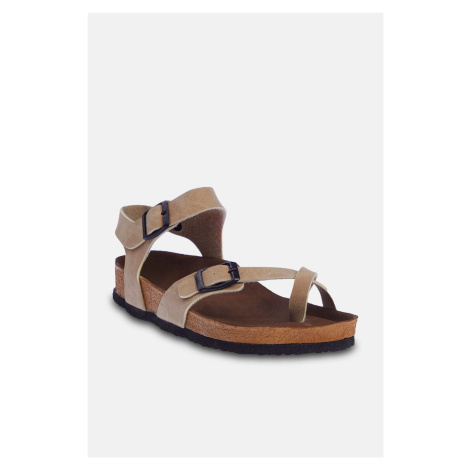 Trendyol Beige Women's Sandals with Toe Strap