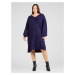 Vero Moda Curve Pletené šaty  indigo