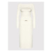 Rinascimento Úpletové šaty CFM0010521003 Béžová Slim Fit