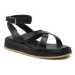 Simple Sandále SL-32-01-000012 Čierna
