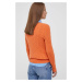 Vlnený sveter Polo Ralph Lauren dámsky, oranžová farba, tenký