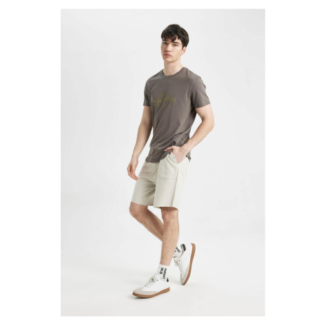 DEFACTO Slim Fit Slim Cut Skinny Leg Pocket Basic Plain Shorts