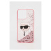 Puzdro na mobil Karl Lagerfeld iPhone 14 Pro Max 6,7" ružová farba