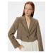 Koton Crop Blazer Jacket Double Breasted Regular Fit