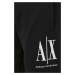 Nohavice Armani Exchange pánske, čierna farba, jednofarebné, 8NZPPA ZJ1ZZ NOS