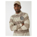 Koton College Sweatshirt Polo Neck Color Block