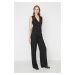 Trendyol Black Wide Leg Woven Trousers